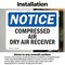 Signmission Compressed Air Dry Air Receiver, 5 in W x Rectangle, Vinyl Decal OS-2PACK-NS-D-35-L-10743 - alternate 5